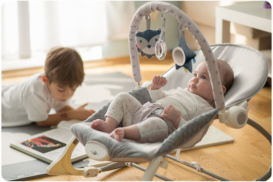 Ricokids Electric Baby Relax with Vibration Gray for Child up to 18kg