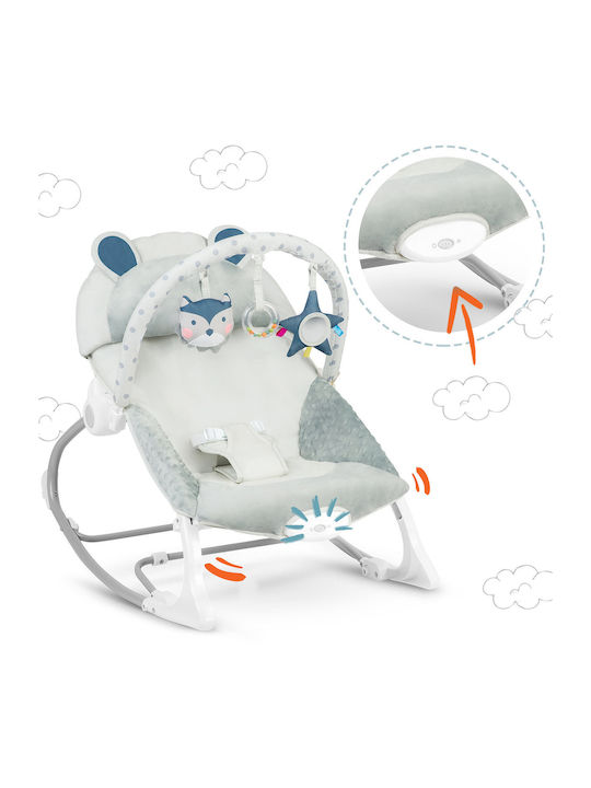 Ricokids Electric Relax pentru Bebeluși cu Vibrații Gri pentru Copil până la 18kg