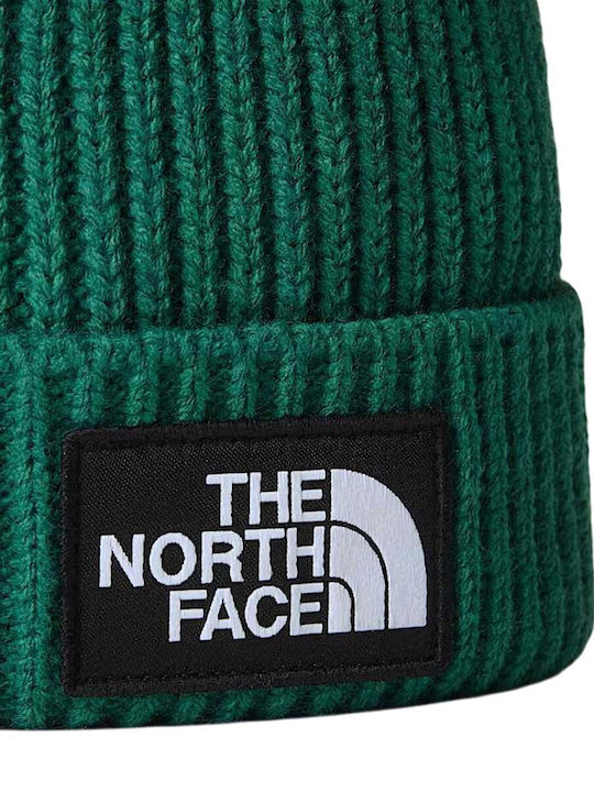 Logo Box Beanie Beanie Knitted in Green color