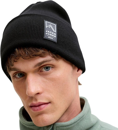 Beanie Unisex Beanie Knitted in Black color