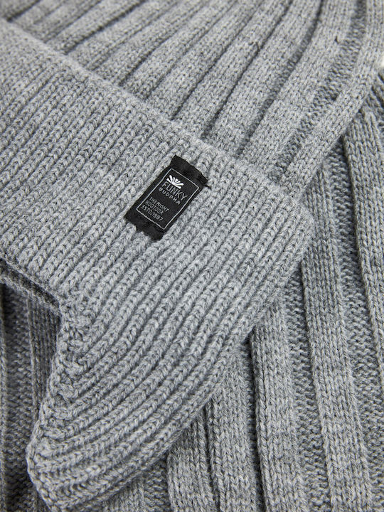 Beanie Beanie Knitted in Gray color