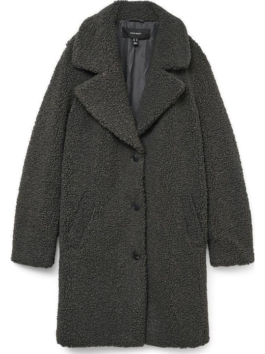 Women's Black Coat Teddy