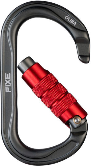 Fixe Oliba Twist Lock Carabină de Siguranță Antracit Roșu