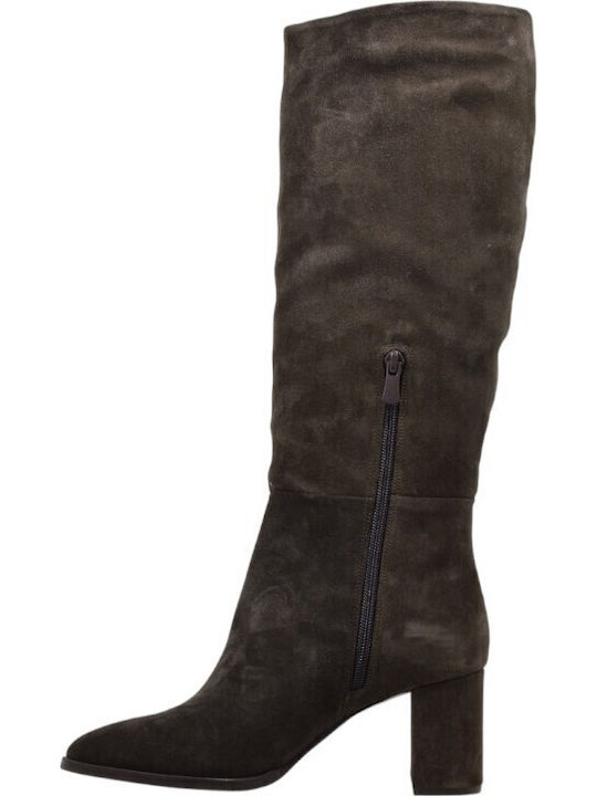 Leather Women's Boots Brown