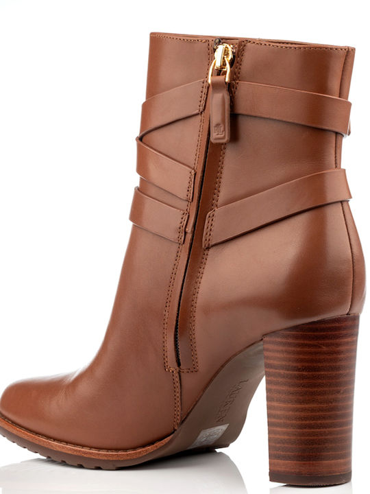 Leather Women's Brown Ankle Boots