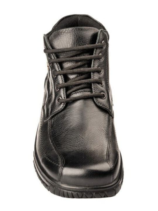 Leather Black Men's Boots Anatomical