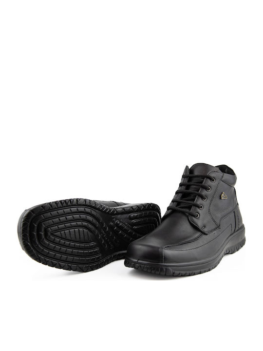 Leather Black Men's Boots Anatomical