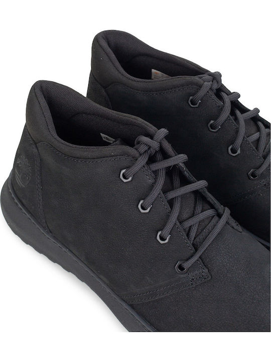 Leather Black Men's Boots