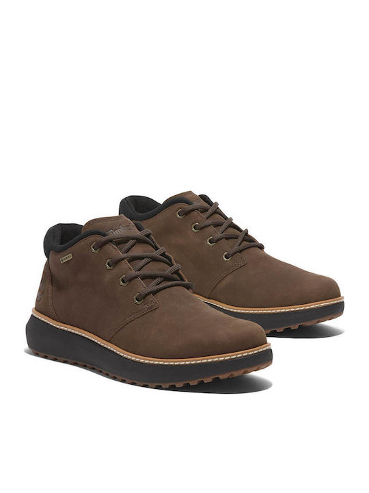Hudson Road Mid Lace Up Leather Brown Men's Boots Waterproof