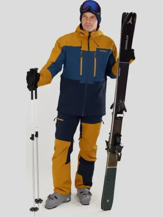 Fundango 1TJAH11-ah-638 Ανδρικό Μπουφάν για Σκι & Snowboard Κίτρινο