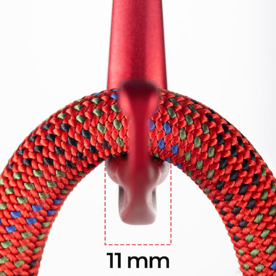 Fixe Picot Screw Red Carabiner Ασφαλειας