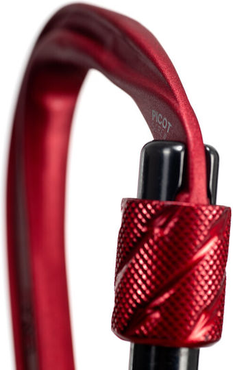 Fixe Picot Screw Red Carabiner Ασφαλειας