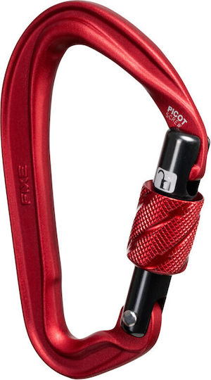 Fixe Picot Screw Red Carabiner Ασφαλειας