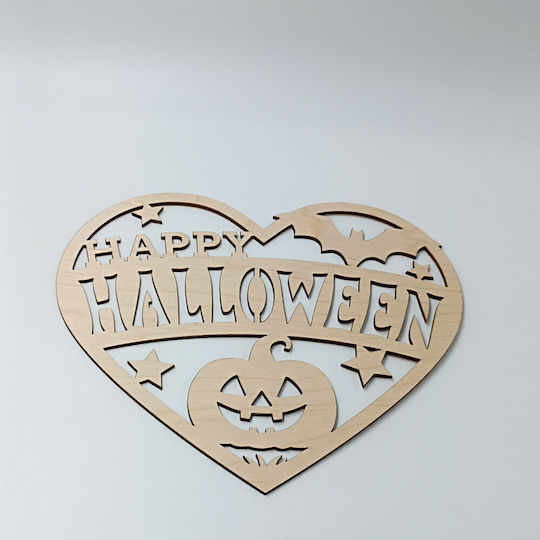 Ξύλινη Καρδιά Halloween Toxylo