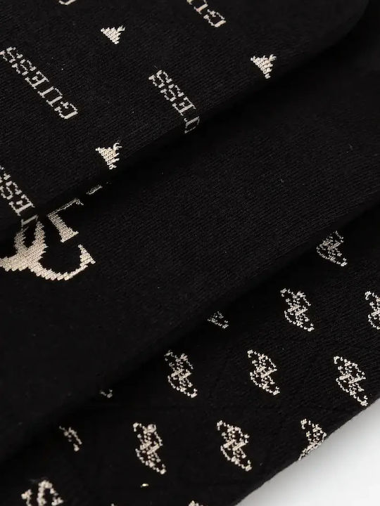 Guess Damen Einfarbige Socken Schwarz 3Pack Guess Damen Einfarbige Socken Schwarz 3Pack