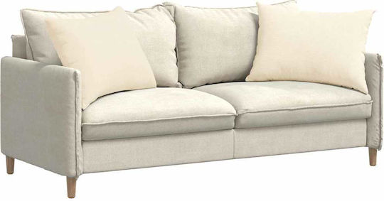 vidaXL Възглавница За Диван От Кадифе Крем 50x70см