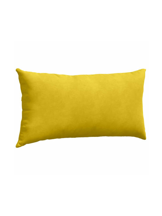 vidaXL Velvet Yellow Sofa Cushion 40x80cm