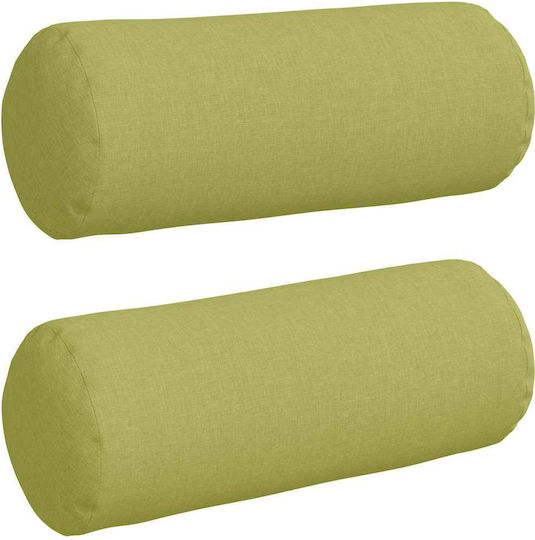 vidaXL Възглавница за диван Light Green 2бр 40x15см.