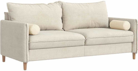 vidaXL Sofa Cushion from Velvet Cream 2pcs 40x15cm.