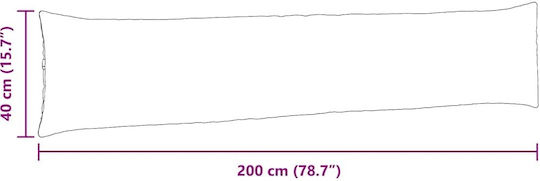 vidaXL Perna De Canapea Din Catifea Moale Galben 40x200cm