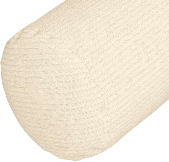 vidaXL Sofa Cushion from Velvet Cream 2pcs 40x15cm.