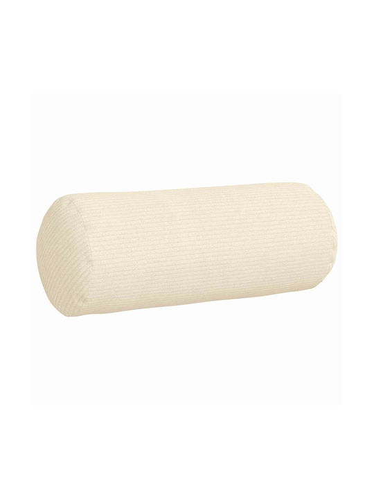 vidaXL Sofa-Kissen aus Samt Cream 2Stück 40x15cm.