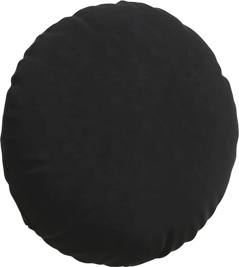 vidaXL Velvet Black Sofa Cushion 40x40cm
