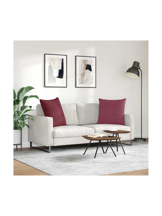 vidaXL Zierkissen Sofa-Rot 80x80cm