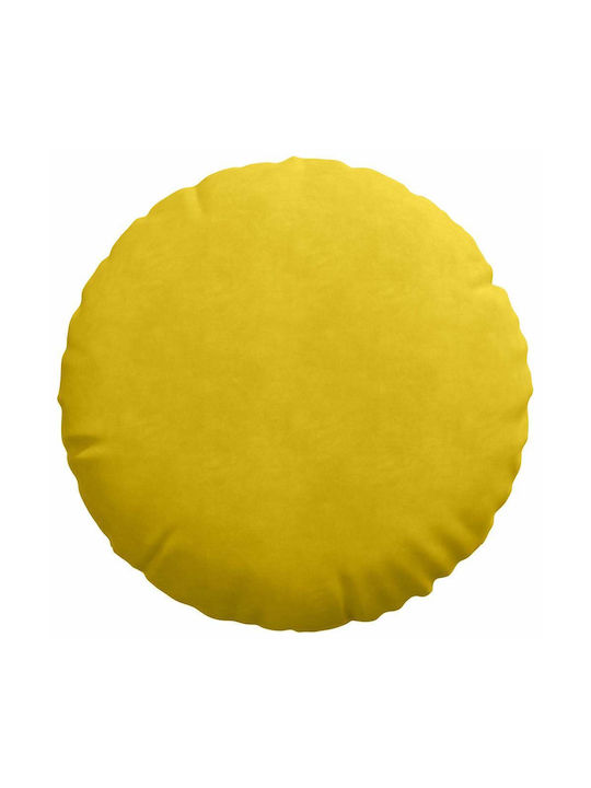 vidaXL Velvet Yellow Sofa Cushion 40x40cm