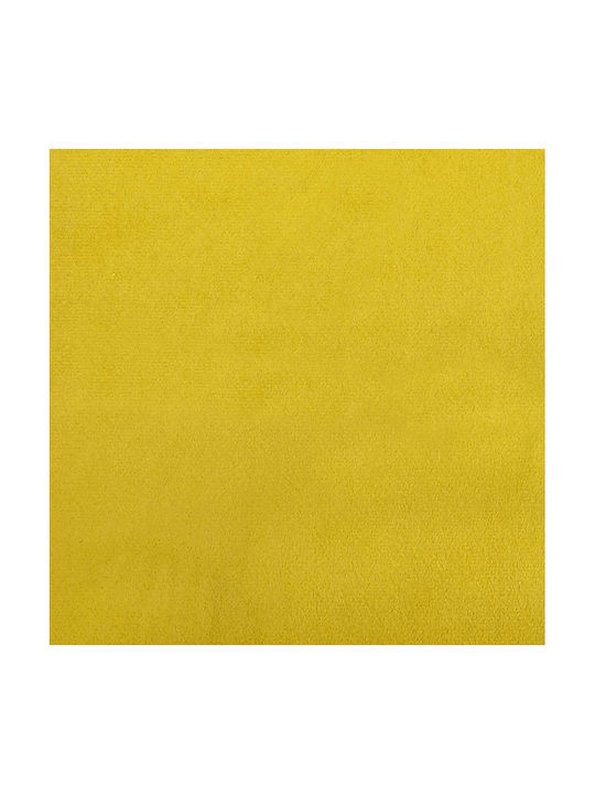 vidaXL Velvet Yellow Sofa Cushion 60x60cm