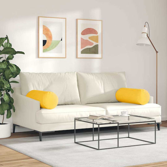 vidaXL Perne Decorative Galbene 2buc 70x25cm vidaXL Perne Decorative Galbene 2buc 70x25cm
