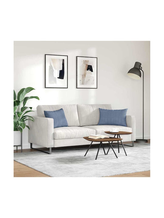 vidaXL Perna De Canapea Din Catifea Albastră 40x60cm