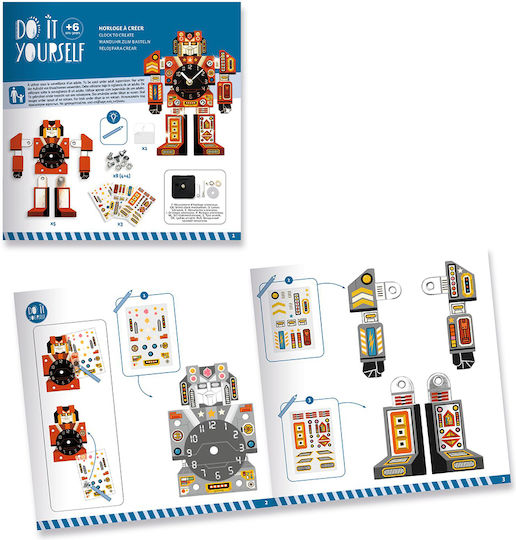 Djeco Stickers Diy Make Robot for Children 6+ Years