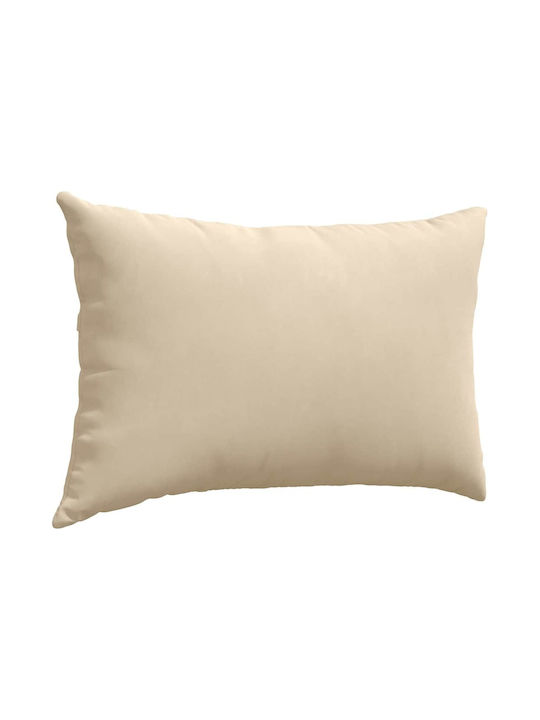 vidaXL Sofa-Kissen Cream 2Stück 40x60cm.