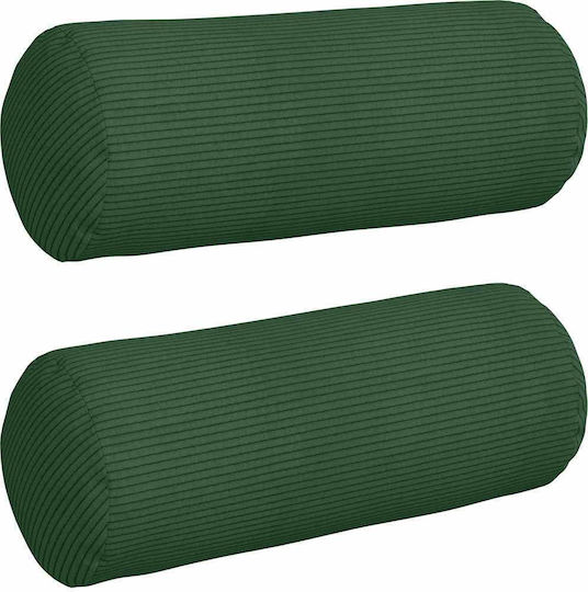 vidaXL Perna de canapea din Catifea Verde închis 2buc 40x15cm.