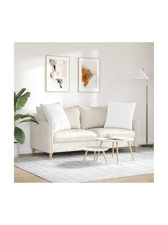 vidaXL Perna De Canapea Albă 60x60cm