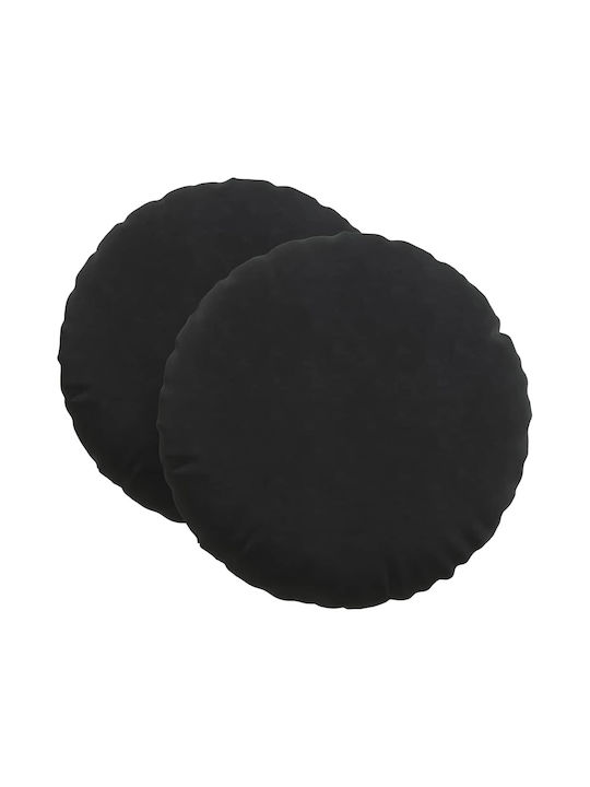 vidaXL Velvet Black Sofa Cushion 60x60cm