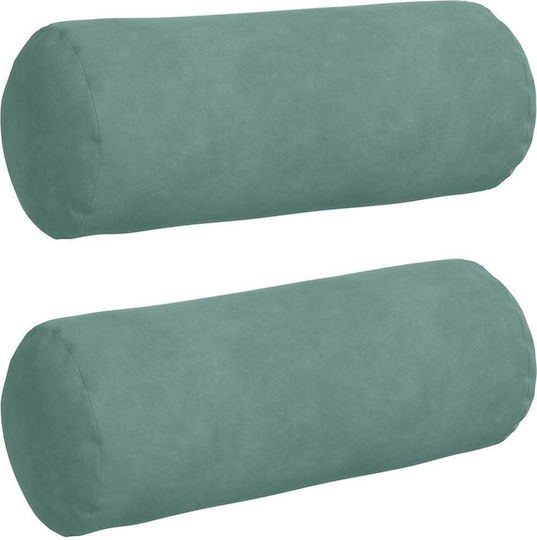 vidaXL Sofa-Kissen aus Samt Meeresblau 40x15cm