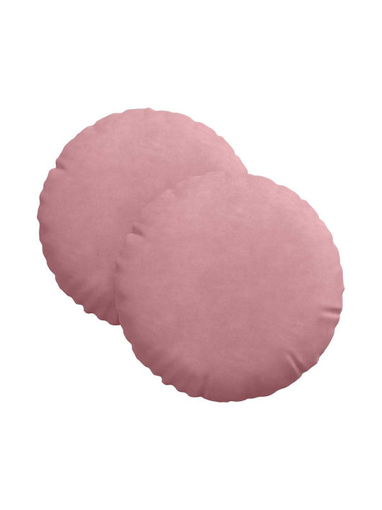 vidaXL Samt Sofa-Kissen Rosa 40x40cm