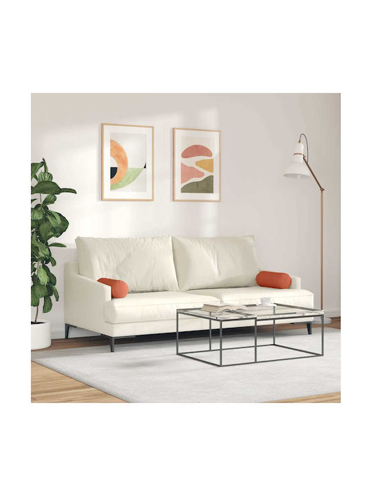 vidaXL Sofa Cushion from Velvet Red Orange 2pcs 40x15cm.