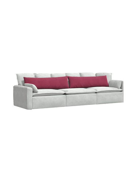 vidaXL Velvet Sofa Cushion Red 40x145cm