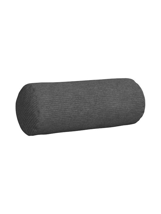 vidaXL Sofa-Kissen aus Samt Dark Gray 2Stück 40x15cm.