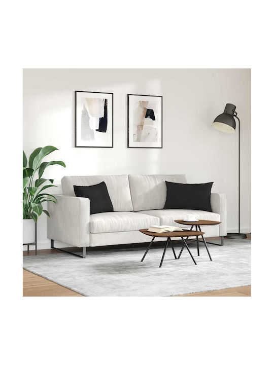 vidaXL Perna de canapea Negru 2buc 40x60cm.
