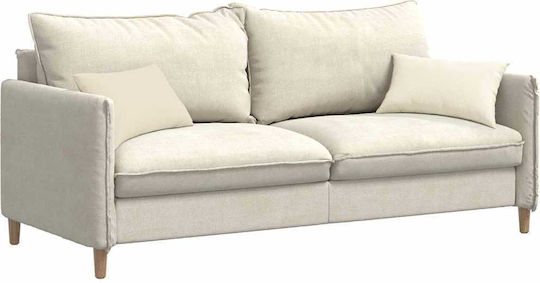 vidaXL Perna De Canapea Din Catifea Crem 30x50cm