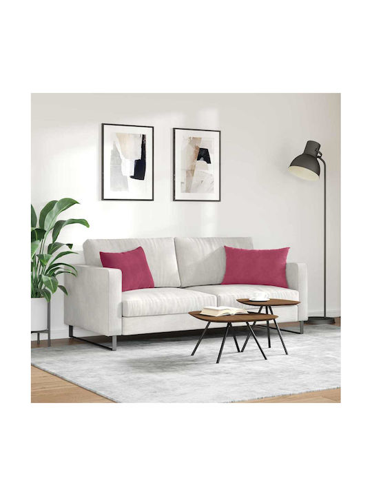 vidaXL Sofa-Kissen aus Samt Rote 40x60cm