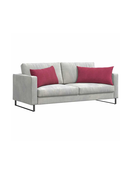 vidaXL Sofa-Kissen aus Samt Rotes 40x80cm