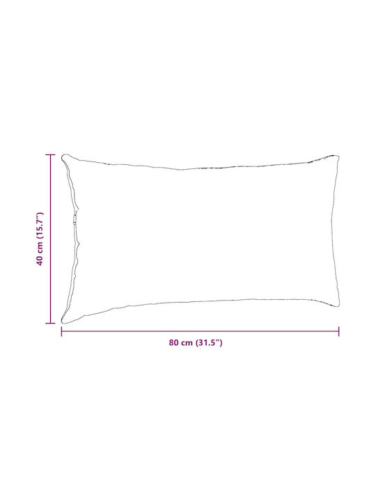vidaXL Sofa-Kissen aus Samt Rotes 40x80cm