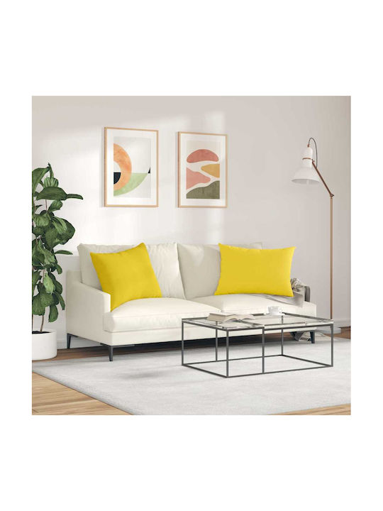vidaXL Gelbes Sofa-Kissen 50x70cm