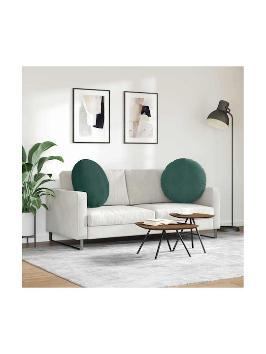 vidaXL Perna De Canapea Din Catifea Verde 60x60cm