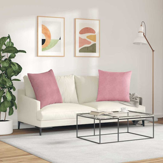 vidaXL Μαξιλάρι Ροζ 2τμχ 60x60εκ. vidaXL Μαξιλάρι Ροζ 2τμχ 60x60εκ.